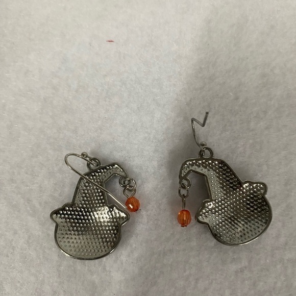 Halloween Cat Dangle Earrings (DH) - Picture 6 of 7